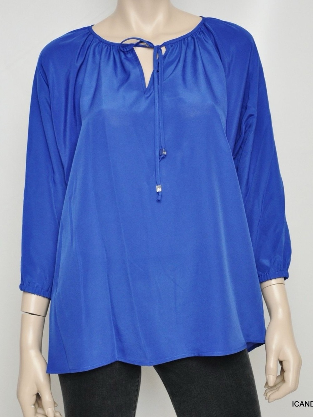 Michael Kors Blue Royal Blue Blouse top NWT Size S-Oversized Fit